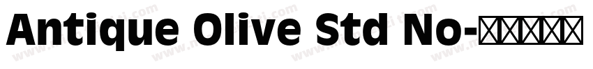 Antique Olive Std No字体转换